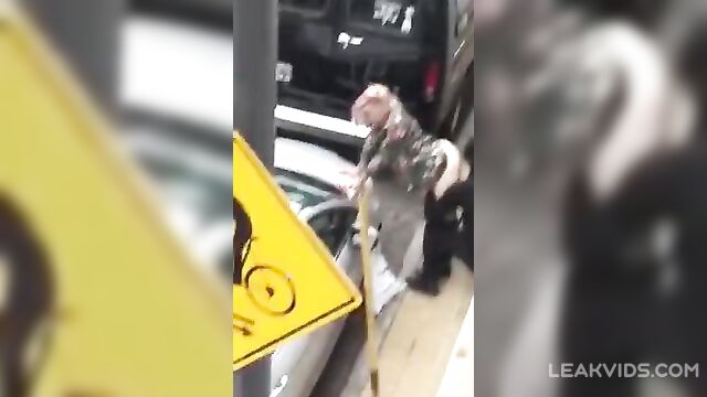 Pretty whore double fucked in the street - 3 image