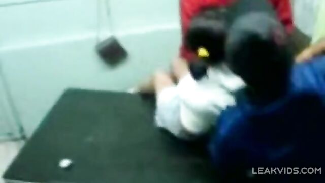 Teen Girl Held By & Forced To Undress - 1 image