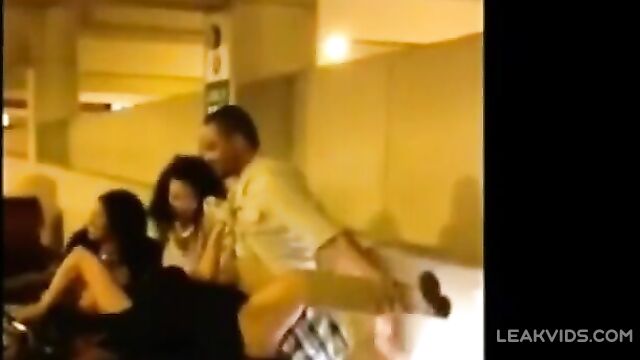 Millionaire fucking three vip whores on his car