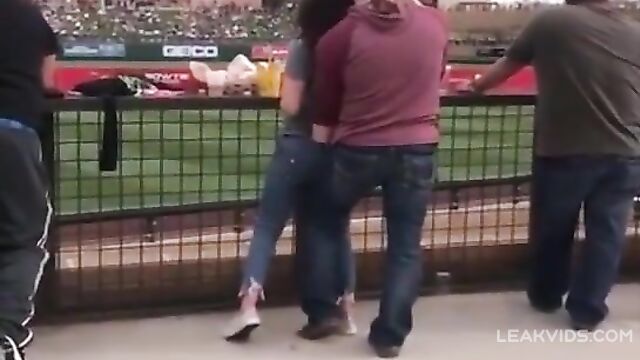 Husband fingering his wife while their son play soccer - 1 image