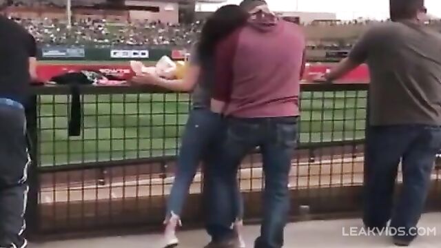 Husband fingering his wife while their son play soccer - 2 image