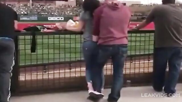 Husband fingering his wife while their son play soccer - 4 image