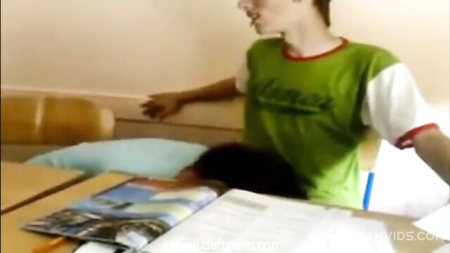 School girl sucking her friend in the classroom video leaked - 4 image