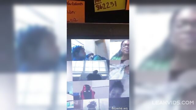 Kid's mom caught naked behind during the zoom meeting funny video
