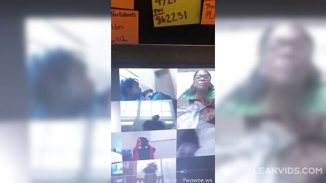 Kid's mom caught naked behind during the zoom meeting funny video - 5 image