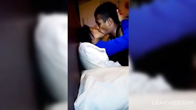 Ebony teen is overwhelmed by huge inches on a sofa - 2 image