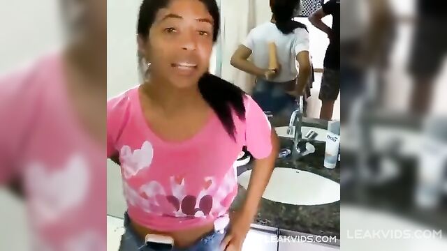 Horny sister caught with a dildo - 1 image