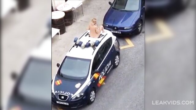 Crazy Retard Milf vs Spanish Police