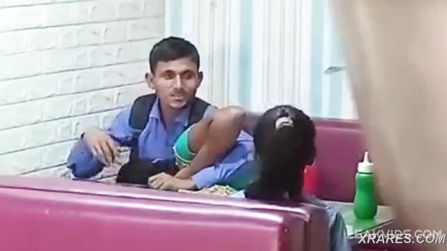 Mom Having Sex With Boyfriend In A Restaurant Front Of Daughter - 2 image
