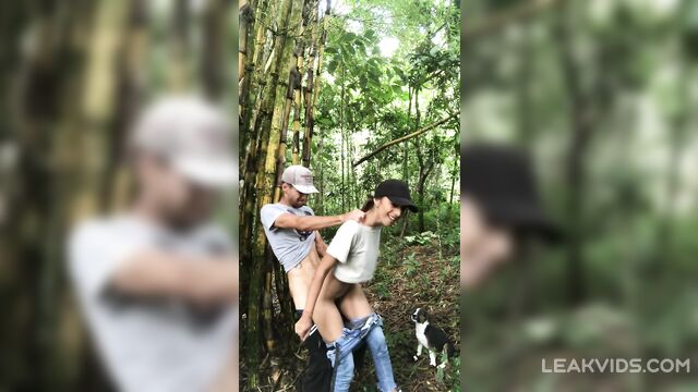 Hot couple having Sex in forest