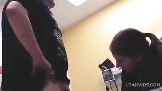 Sexy doctor does penis examination