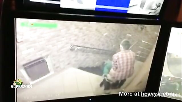 Real teacher & student caught fucking CCTV footage - 1 image