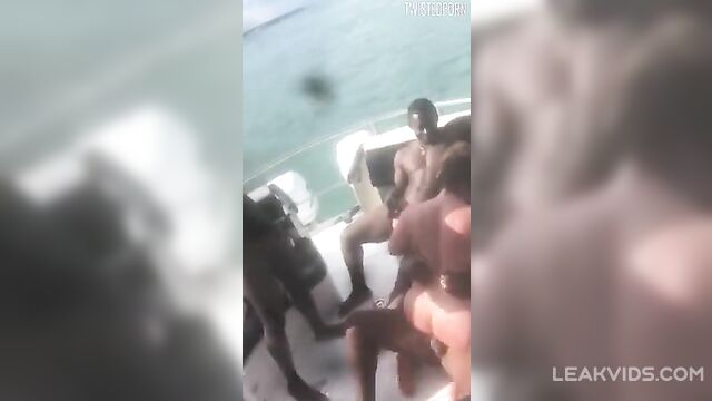 Hot Mature Women Gang Fucked By Rich Black Dudes In A Boat - 4 image