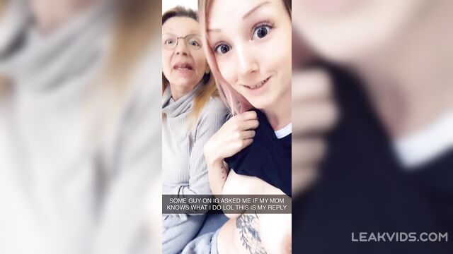 Kinky Mom And Daughter Showing Their Boobs - 3 image