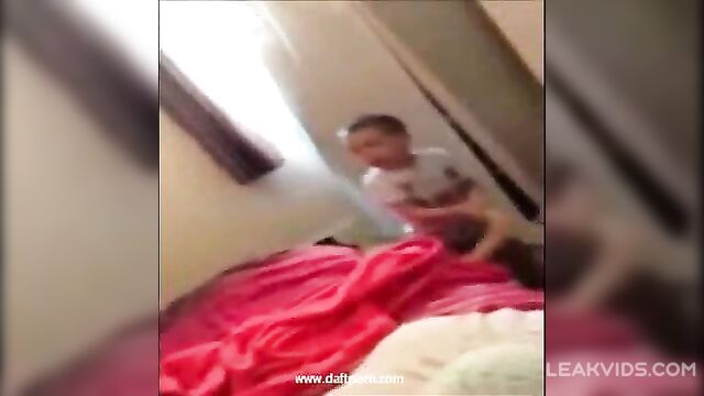 Little kid plays with mom's dildo - 3 image