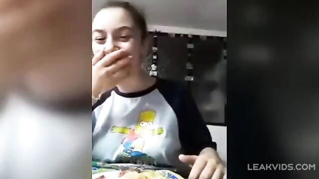 Dad Flash His Daughter's Tits Infront Of Camera - 2 image