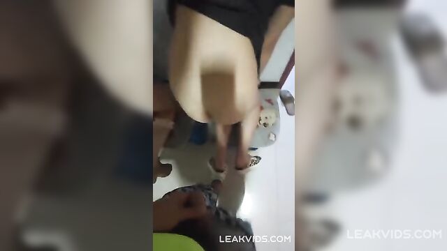 Twin sisters have sex with their brother at home alone - 2 image