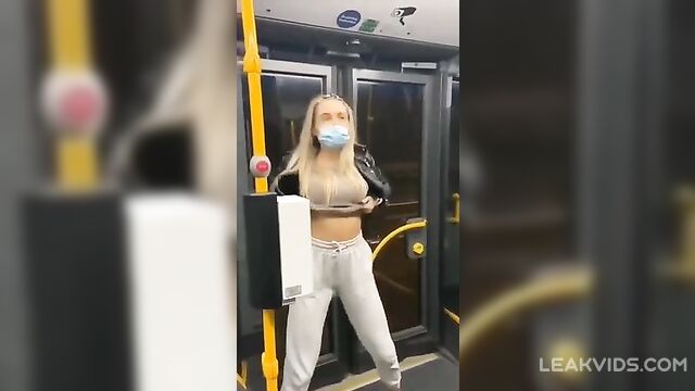 Pretty Girl Public Bus Flash - 2 image