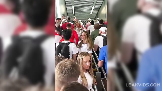 Sexy England Fan Flashing Boobs