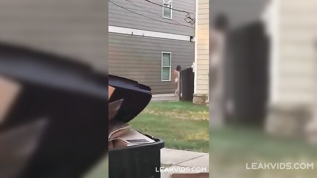 Nude Teen Caught Walking On Street - 5 image