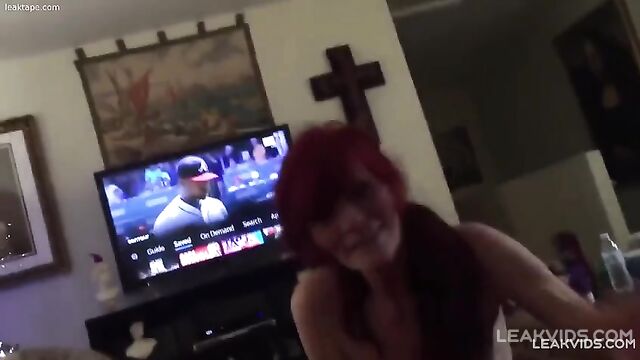 Two hot grandmas giving blowjob to neighbor - 3 image