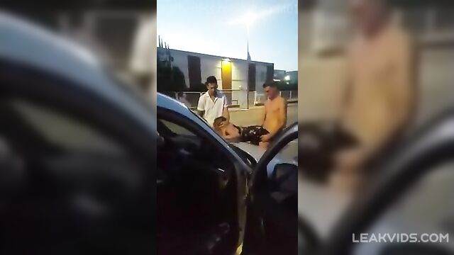 College rowers fuck a drunk girl in the parking lot - 4 image