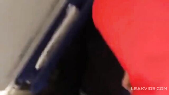 Chinese stewardess gives a blowjob to a rich client in business class - 1 image