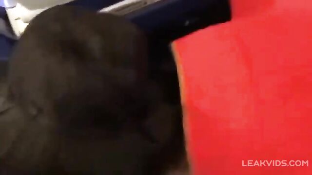 Chinese stewardess gives a blowjob to a rich client in business class - 3 image