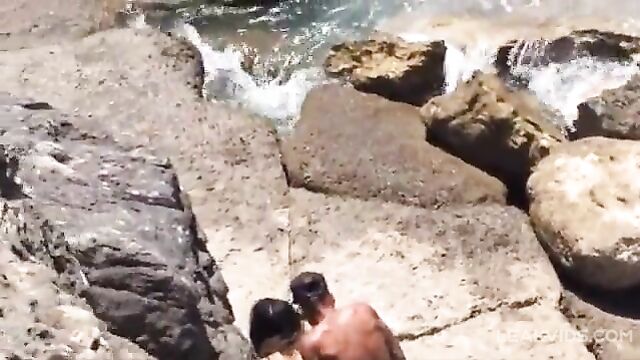 Dude from the gang fucks an innocent girl hard on the beach - 5 image