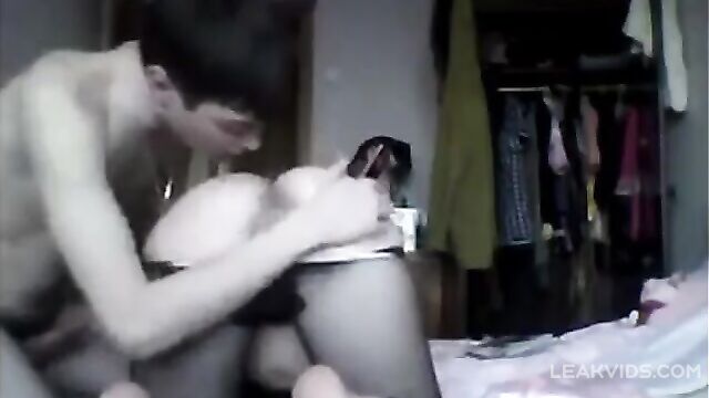 Real mom visits her son again and again for hot sex