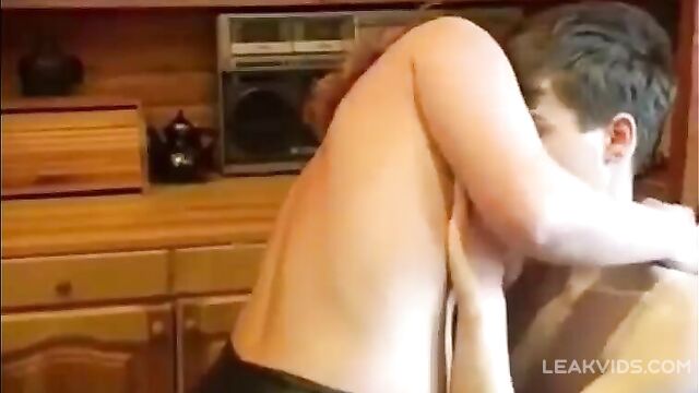 Kinky mother and son have fun together having incest sex - 2 image