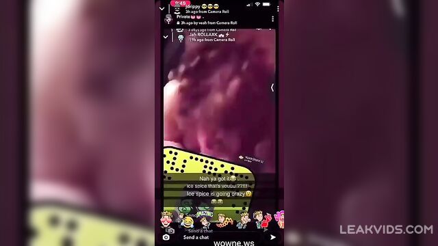 Rapper Ice Spice blowjob leaked video – SCANDAL - 1 image