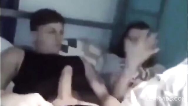 Brunette Sister Does Multiple Handjobs For Her Brother - 2 image