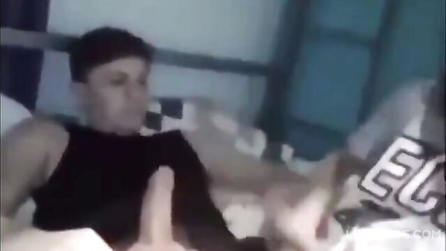 Brunette Sister Does Multiple Handjobs For Her Brother - 3 image