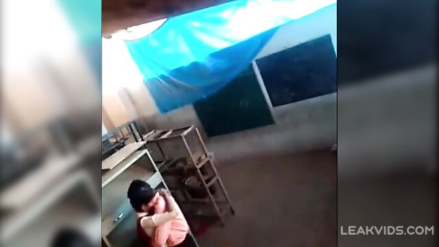 Teacher is Fucking Student in the Closet - 1 image