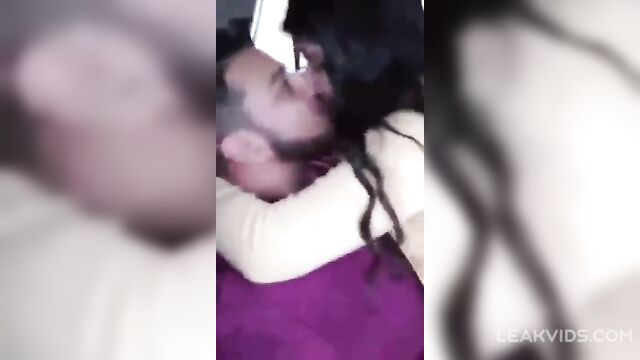 Real sister having sex with her brother inside a car - 1 image