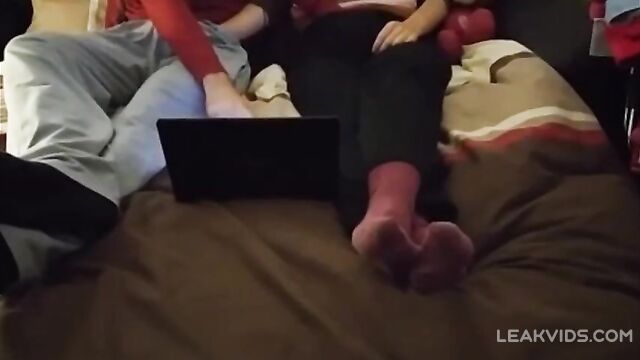 Brother sneaks into cute little sister's room for anal sex - 1 image