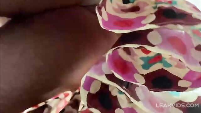 Son peeks Under his old mom's skirt