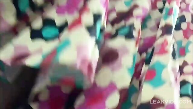 Son peeks Under his old mom's skirt - 5 image