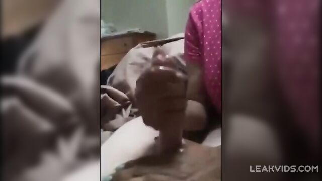 Grandma jerks her grandson's dick - 4 image