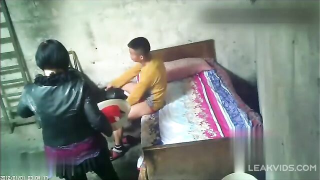 Chinese mother fucks her son on hidden camera leaked video - 1 image