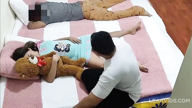 Fucking my young daughter while my drunken son sleeps nearby - 1 image