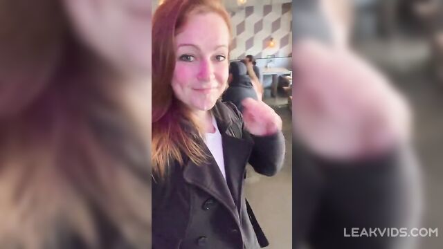 Sister Dared to give a blowjob to her brother and Walk around With Semen on Her Face in Public - 5 image