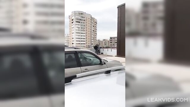 Drug addled brother fucks his sister hard in the parking lot - 5 image