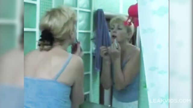 Busty mother and her mature son fuck each other - 1 image