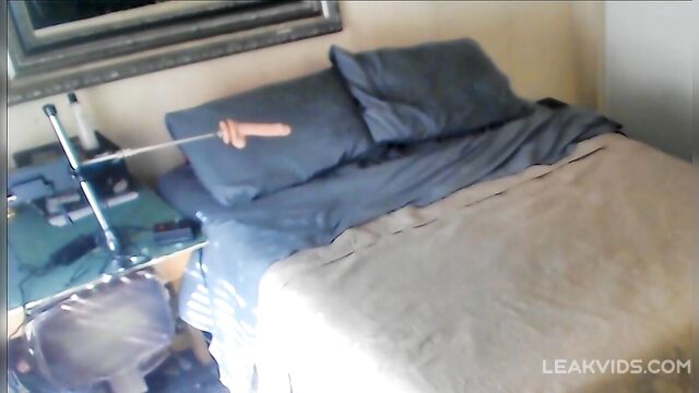 Son spying on mom when she bought a new sex machine - 1 image