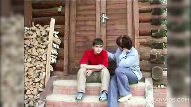 Son's cock deep inside mom's ass hole as Dad captures every moment on camera - 1 image