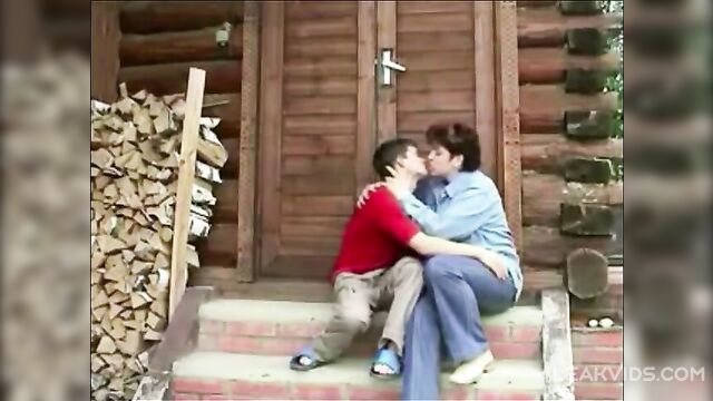 Son's cock deep inside mom's ass hole as Dad captures every moment on camera - 2 image