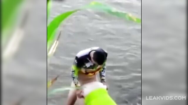 Real Mom Caught Cheating With Her Own Son Outdoor - 2 image