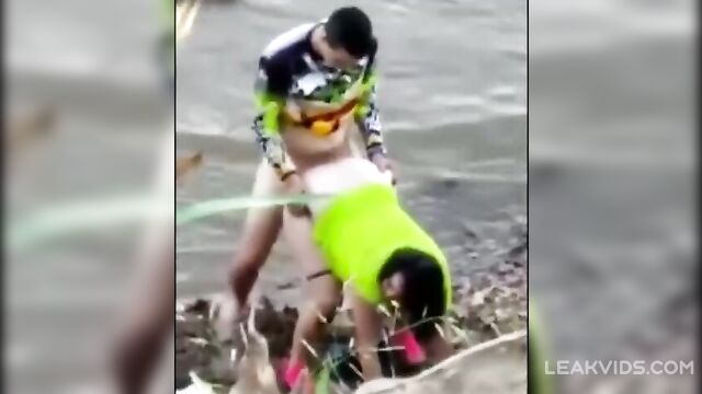 Real Mom Caught Cheating With Her Own Son Outdoor